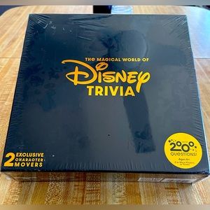 Latest DisneyTrivia game,new in plastic wrap! 2,000 questions of Disney history!